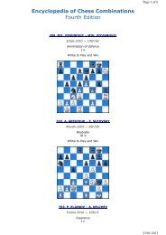 View sample combinations (pdf) - Chess Direct Ltd
