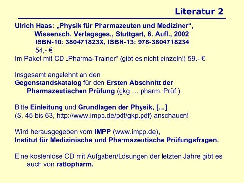 EinfÃ¼hrung - Prof. Dr. Lutz Schweikhard - Ernst-Moritz-Arndt ...