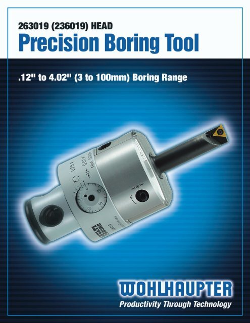 Series 263019 (236019) Heads - Wohlhaupter Corporation