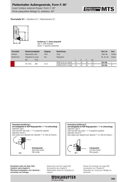 Modulares Drehwerkzeugsystem Modular Turning Tool System ...