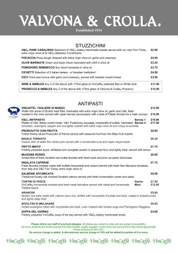 Summer 2011 Menu - Edinburgh Menus