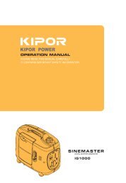 Kipor IG1000 Generator Manual (Reading Format).pdf - Dolcetto
