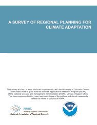 A Survey of Regional Planning for Climate Adaptation - NARC