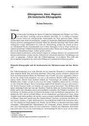 Ethnogenese, Gens, Regnum. Die historische Ethnographie - Latein Forum