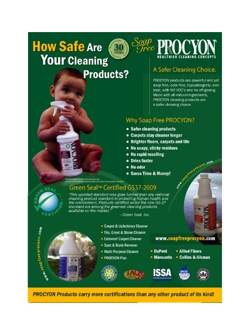 Materials Safety Data Sheet - Soap Free - PROCYON