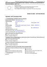 Bando di gara conduzione e manutenzione - Lotti 1 e 2 (.pdf 126 KB )