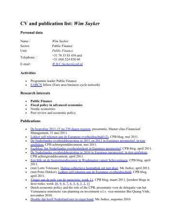 Dissertation publication cv