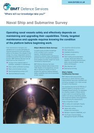 Naval Ship and Submarine Survey - BMT Defence Services