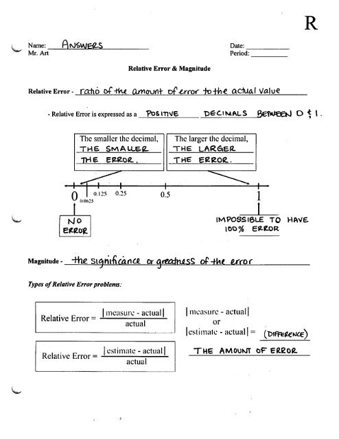 Relative Error - Worksheet R1 - Answers.pdf