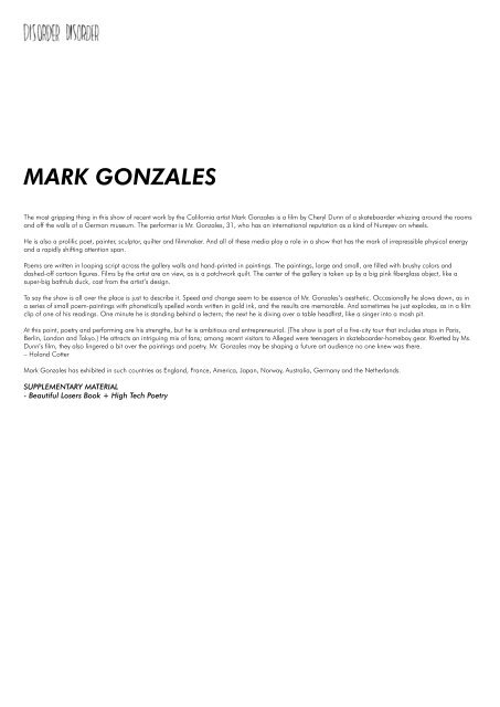 MARK GONZALes - Izrock