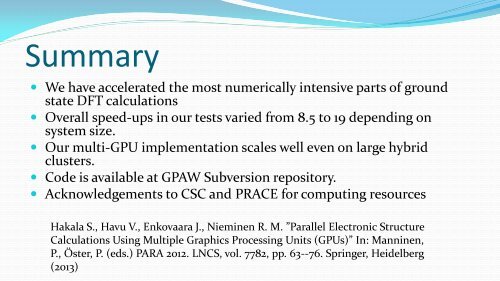 Multi-GPU Accelerated Large Scale Electronic Structure Calculations