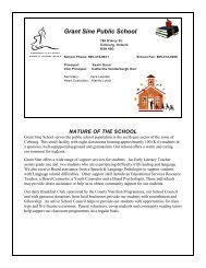 Profile of Grant Sine Public School - Kawartha Pine Ridge District ...