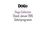 Dogo-Collection Stand: Januar 2015 Sofortprogramm