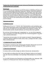 Protokoll der GV 2007 - Kantonsschule Beromünster