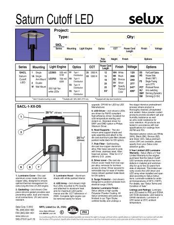 Spec Sheet - Selux