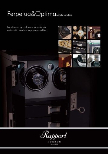 Download watchwinder catalogue - Rapport