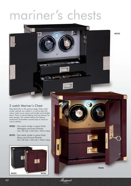 Download watchwinder catalogue - Rapport