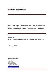 Economic Impact of Research & Commercialisation at Leiden ...