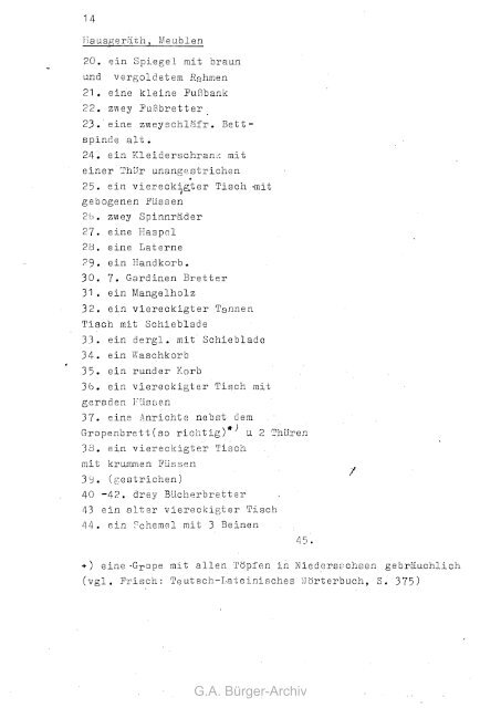 G.A. BÃ¼rger-Archiv - Leben und Werk des Dichters Gottfried August ...