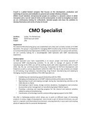 CMO Specialist - Leiden Bio Science Park