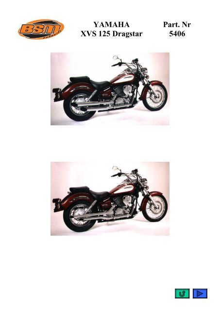 yamaha xvs 125 exhaust