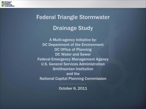 Federal Triangle Stormwater Drainage Study - National Capital ...