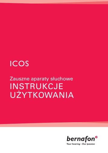 Instrukcja uÅ¼ytkowania aparatu zausznego - Acustica