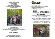 dazu in unserem Flyer - BUND Kreisgruppe Bad Dürkheim