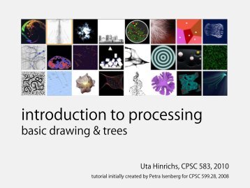 intro to processing basic drawing & trees - InnoVis