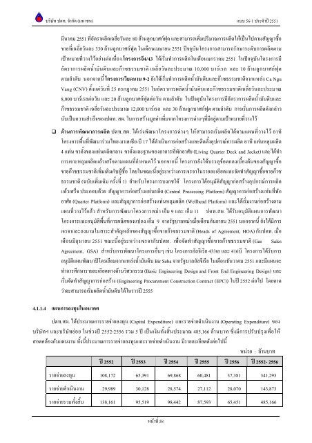 ข้อมูลประจำปี สิ้นสุด 31 ธันวาคม 2551 - บริษัท ปตท.จำกัด(มหาชน) พลังที่ ...