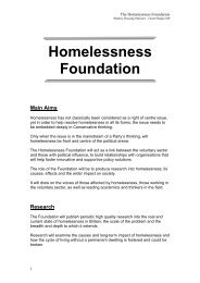 Homelessness Foundation - ConservativeHome