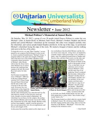 June 2012 - Unitarian Universalists of the Cumberland Valley