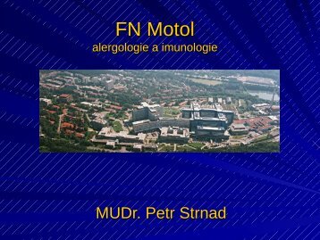FN Motol alergologie a imunologie