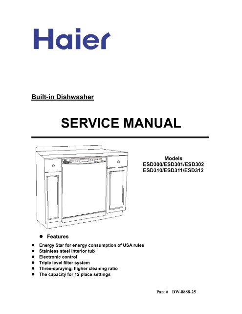 Haier A Dishwasher