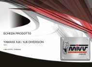 YAMAHA XJ6 / XJ6 DIVERSION SCHEDA PRODOTTO - Mivv