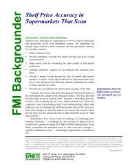 Shelf Price Accuracy in Supermarkets That Scan - Food Marketing ...