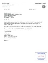 Advice Letter 1522-W, Main Extension Contract Termination Request