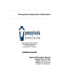 Special Education Plan - Wissahickon School District