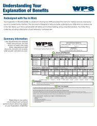 Understanding Your Explanation of Benefits - WPS Health Insurance ...