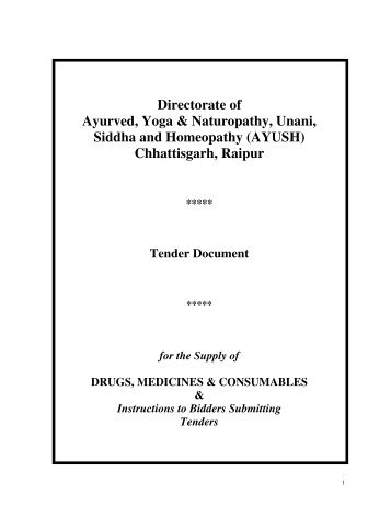 Directorate of Ayurved, Yoga & Naturopathy, Unani, Siddha - health ...