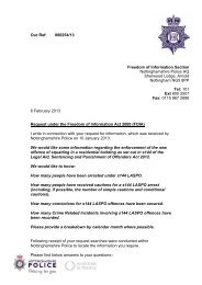 FOI 000254 13 Arrests and convictions for offences of squatting in a ...