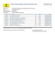 Cartão - Demonstrativos mensais por vencimento