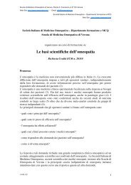 Scarica PDF del seminario - Omeopatia