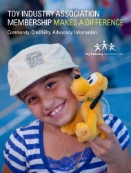 Download our Membership Brochure - Toy Industry Association