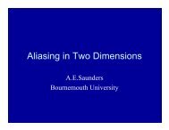 Aliasing in Two Dimensions - RPS Imaging Science Group