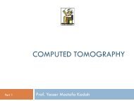 Computed Tomography Lecture - Yasser Kadah's Home Page