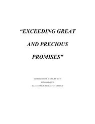 Exceeding Great and Precious Promises - Bible Students Online