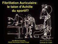 le talon d'Achille du sportif? - Club des Cardiologues du Sport