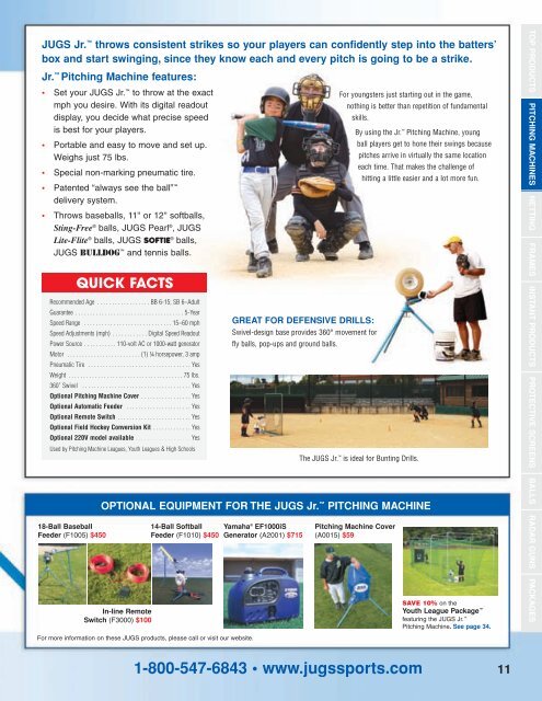 2009 JUGS Sports Catalog