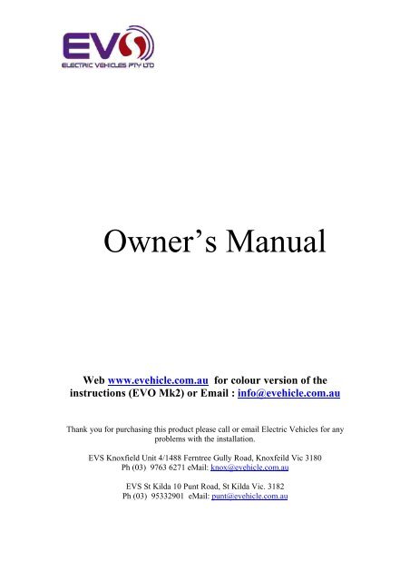 Owner's Manual